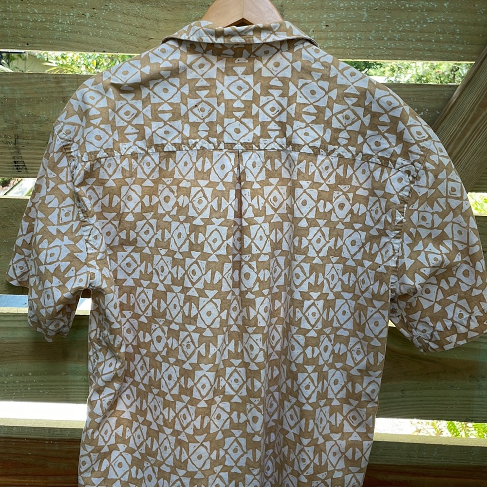 Claiborne Block Print Button Down - image 5